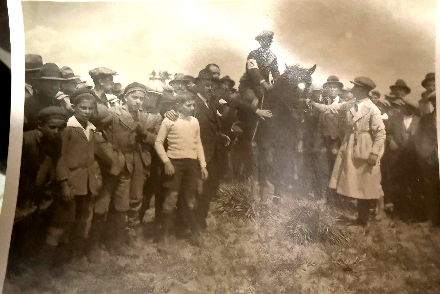 Foto storica dell'allevamento equino Lenza, anni '30